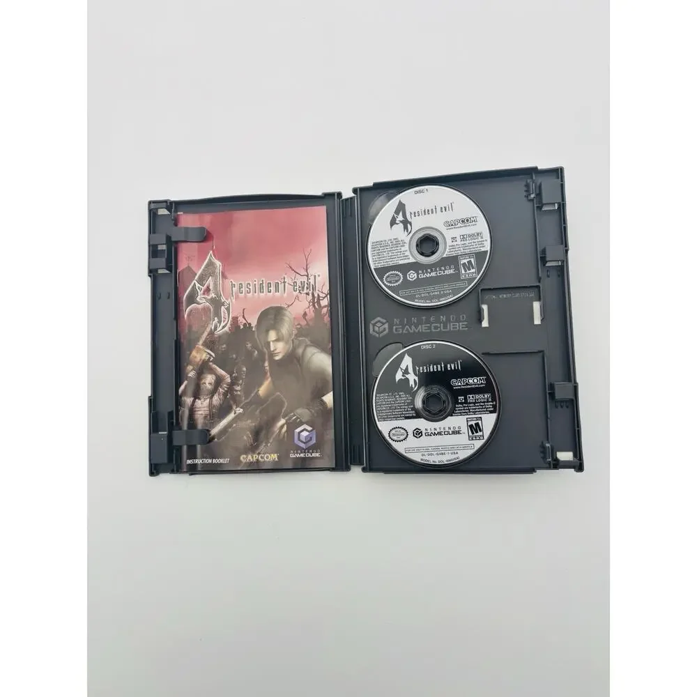 Resident Evil 4 Nintendo GameCube Complete CIB Black Label VG+ Condition